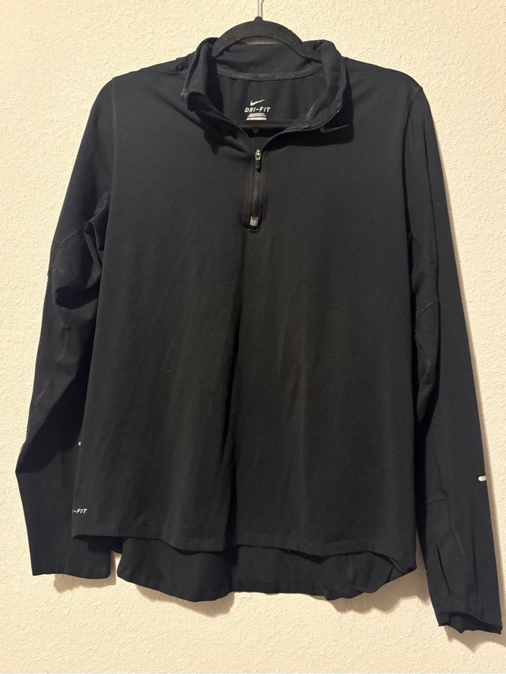 Nike Dri-FIT Men’s Black Quarter-Zip Lightweight Jacket